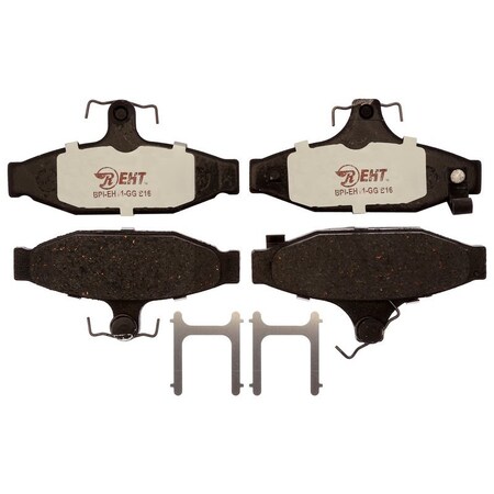 R/M Brakes BRAKE PADS OEM OE Replacement Hybrid Technology Includes Mounting Hardware EHT413H